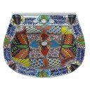 Mexican Talavera Pedestal Sink Zimapán
